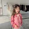 Jacken Frühling Herbst Girls Jungen Kinder Denim Jackets Mäntel bequeme süße Babykleidung Kinder Overkoats Kleidung R230812