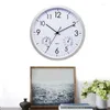 Wall Clocks Outdoor Clock Waterproof With Hygrometer Silent Round Easy To Read Decorative For Kitchen Patio