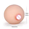 乳房形式ソフトな人工胸ボール3D現実的な偽のおっぱい大人のためのおもちゃ
