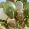 Decorazione 40 pezzi Palloncini color pelle verde avocado Baby Shower Decorazione di nozze Globos in oro metallizzato Forniture di compleanno