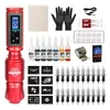 Tatouage Machine Wireless Rocket Tattoo Machine Kit Rotary Tattoo Pen complete avec une cartouche de 20pc pour le tatouage des débutants 230811