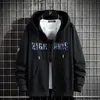 Casual For 2023 Spring Autumn Black Grey Zip Up Hoodie Sweatshirt Men'S Hip Hop Skateboard Streetwear Clothes HKD230725