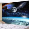 Tapices Galaxy Planeta Landscape Tapestry Wall Walling For Bedroom Living Hall Painting Tapestry 95x73cm Decoración gótica del hogar R230812