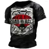 T-shirts masculins Vintage 66 T-shirt Route pour hommes 3D Vêtements de motard imprimés surdimension