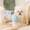 Abbigliamento per cani 2023 Autunno inverno pullover a strisce a strisce a strisce sottili due gambe vestiti per gatti per animali domestici simpatici piccoli cani