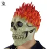 Mascheri per feste Ghost Rider Flame Skeleton Skull Mask Scary Horror Zombie Knight Spooky Knight Halloween Demone Creepy Masque Masque Carnival Party Pups 230812