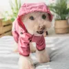 Pet Cat Dog Regenmantel mit Kapuze reflektierender Welpe kleiner Hunde Regenmantel Haustierhundwäsche wasserdichte Jacke für Hunde weich atmungsaktiv HKD230812