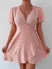 Sukienki imprezowe 2023 Panie Seksowne różowe letnia wyprzedaż dla kobiet stroje ładne damskie luźne luźne ubrania modne