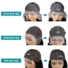 Human Chignons Melodie Bot recht 13x4 13x6 Lace Front Hair S Braziliaanse 30 inch CLRE 360 Transparante frontale 230811