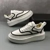 Herfst kledingschoenen bruiloft Italiaans designer feest lente ademende gevulkaniseerde casual sneakers round teen zakelijke vrije tijd wandelende loafers d4 928