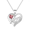 Chains In Heart-shaped Necklace For Women Pendant Luxury Jewelry Accessories Neck Chain Decoration Mother's Day Gift