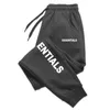 Men's Pants Autumn And Winter Fleece Men's Clothing Trousers Letter Print Fashion Drawstring Casual Pants Sweatpants Jogging Sports Pants 230812