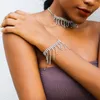 Choker Luxury Collier pendentif en ramine complet Full pour femmes pour femmes Partyage de mariage vintage Crystal clavicule Chaîne de bijoux