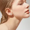 Stud Earrings 2023 Panda Ear Studs Classic Silver Plated Lovely Animal Series Jewelry For Girl Woman Luxury Banquet Accessories