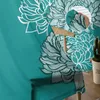 薄手のカーテンティールchrysanthemumテクスチャリビングルームベッドルームのためのキッチンボイルオーガンザデコレーション230812