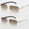 0401 10A Modedesigner Herren Gläser Sonnenbrille für Frauen Männer Damen Buffalo Horn Designer Multicolor Rec und machen Sie wie farbenfrohen Zucker