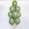 Decorazione 40 pezzi Palloncini color pelle verde avocado Baby Shower Decorazione di nozze Globos in oro metallizzato Forniture di compleanno