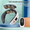 Ckeyin Pulse Neck Massager Heat Alive Relief беспроводная интеллектуальная глубокая ткань массаж массаж плечевой шейный массажер 51 HKD230812