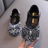 Sneakers 2023 Princess Shoes Bow Children Girls Single Party Performance Dance Baby Student Flats Times E877 230811