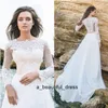 Lace Wedding Dress Long Sleeve Sexy Party Dress vestido de novia White Bride Dresses Chiffon Elegant Wedding Gowns Bridal Dresses315A