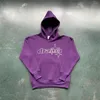 Herrspårar Drama Star Suit Men's Sweatshirt and Sweatpants Tracksuits White Purple Hooded Hoodies England Original Partihandel 230812