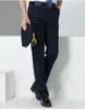 Herrdräkter pilot Captain Uniform Security Guard Straight Byxor Business Office Pants Sommarkläder Aviation tunn kostym