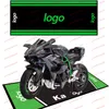 Teppichdisplay Motorrad Parkmatte Polyester Rennspannung Moto Teppiche Antislip -Nachtteppiche Customized p230812