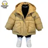 재킷 2023 소년 아이 키즈 겨울 코트 후드 가드 따뜻한 면화 패딩 외투 재킷 어린이 아기 생일 상판 의상 의상 R230812