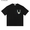 23SS Designer Rhude Mens T Shirt Designer Casual Fashion Märke Kort ärm Europe Amerika män kvinnor runt hals tshirts