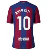 23 24 Barcelonas voetbaltruien Camisetas Barca 2023 Fan Player -versie Lewandowski Pedri Ansu Fati Ferran Jordi Alba Kessie Gavi Jong Men Football Shirts Kids Kits