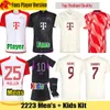 22 23 BAYERN MÜNCHEN Fußballtrikots MUSIALA DE LIGT SANE 2022 2023 Vierter MANE-Fanspieler MULLER GNABRY Fußballtrikot 4. Olympiastadion Herrentrikot Kinder-Kit