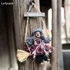 Inne imprezy imprezowe zapasy Lofytain Hanging Witch Doll Halloween Dekoracja Duch Ghost Ghost Flying Witch Pendant Festival Bar Dekoracja domu 230811