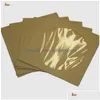 Produtos de papel 100pcs/lote 12,5cm Square CD CD CD 90GSM Kraft DVD Bag Er D Envelopes de embalagem Tipo Pack Bags Festas Fav Dhawp