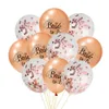 Decoração 10/15 pçs rosa ouro noiva balões despedida de solteira decoração ballon noiva para chá de panela suprimentos casamento