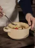 Bowls Bowl Rotundität Keramik Instant Nudeln Japanische Haushaltsfrucht Salat Behälter Tischgeschirr einfaches Produkt Einfaches Produkt