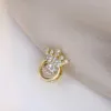 Designer Rovski Luxo Top Acessórios de jóias Titânio Colar de aço Coroa Bating Heart Heart Japão Coréia do Sul