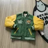 Herrenjacken bestickt Tiger Faux Baseball Jacke Herren- und Damen -Lederhülle Bombenjacke Dickes Set 230812