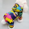 Zimowe pupy puppy ubrania pies moda z drukowaniem małego psa płaszcza ciepła bawełniana kurtka dla zwierząt stroje narciarskie dla psów kostium HKD230812
