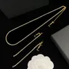 Fashion Designer Gold and Silver Long Diamond Y Necklace Earrings Set Letter Pendant Hoop Earrings Women's Earrings Engagement Tour