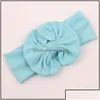 Thanksgiving speelgoed voorraden Haaraccessoires Kids Girls Big Bow Headwrap Band Baby Girl Cotton Headbands Infant Babies Fashion Hair Dhr1p