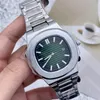 Alta qualidade marca superior 2023 u1 aaa patekpli luxo masculino relógio banda de malha de aço com data à prova dwaterproof água relógio de pulso masculino designer movimento relógios montre luxe frete grátis