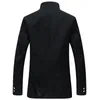 Men's Suits Blazers Men Black Slim Tunic Jacket Single Breasted Blazer Japanese School Uniform College Coat 230811