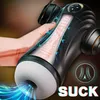 Masturmateurs Real Automatic Male Masturbation Cup Sucking Silicone Vagin Sex Toys for Men Adult Blowjob Vibrator Masturbator 230811