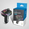 C13 BT Car Charger Handsfree Stereo FM Transmitter MP3 Player Broadcast Music car charger fast charging car fm transmitter