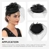 Bandanas Cocktail Hat Bruid Hoofdtooi Tiara Girls Charm Women Fascinator Hoofdband Artificial Bridal -kopstuk