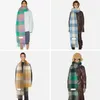 Luksusowy projektant szalika szalik dla kobiet moda europa najnowsze jesień i zimowe multi kolor zagęszczony w kratę szalik