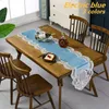 Table Runner Luxury Velvet Embroidery Multicolor Dining Table Runner Mat Kitchen el Restaurant Fireplace Piano Cover Weding Decoration 230811