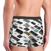 Underpants Men Boxer Shorts Sintetizzatore Sintetizzatore Collezione di ventole 808 Polyester biancheria intima homme
