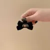 Clip per capelli Barrette Designer Black Velvet Bow Capelli Clip Lettera Metal Latena Besta Principessa testa Piccolo Cestino VGIC VGIC