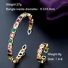 Necklace Earrings Set Zlxgirl Colorful Saudi Arabia Bangle And Ring Jewelry For Women Wedding Party Dubai Gold Color Bracelet Bijoux